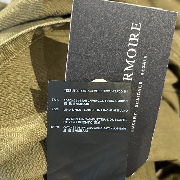 Saint Laurent SS/14 Khaki Gabardine Fishtail Military Parka - Picture 15 of 15